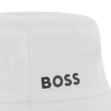 White & Beige Reversible Bucket Hat