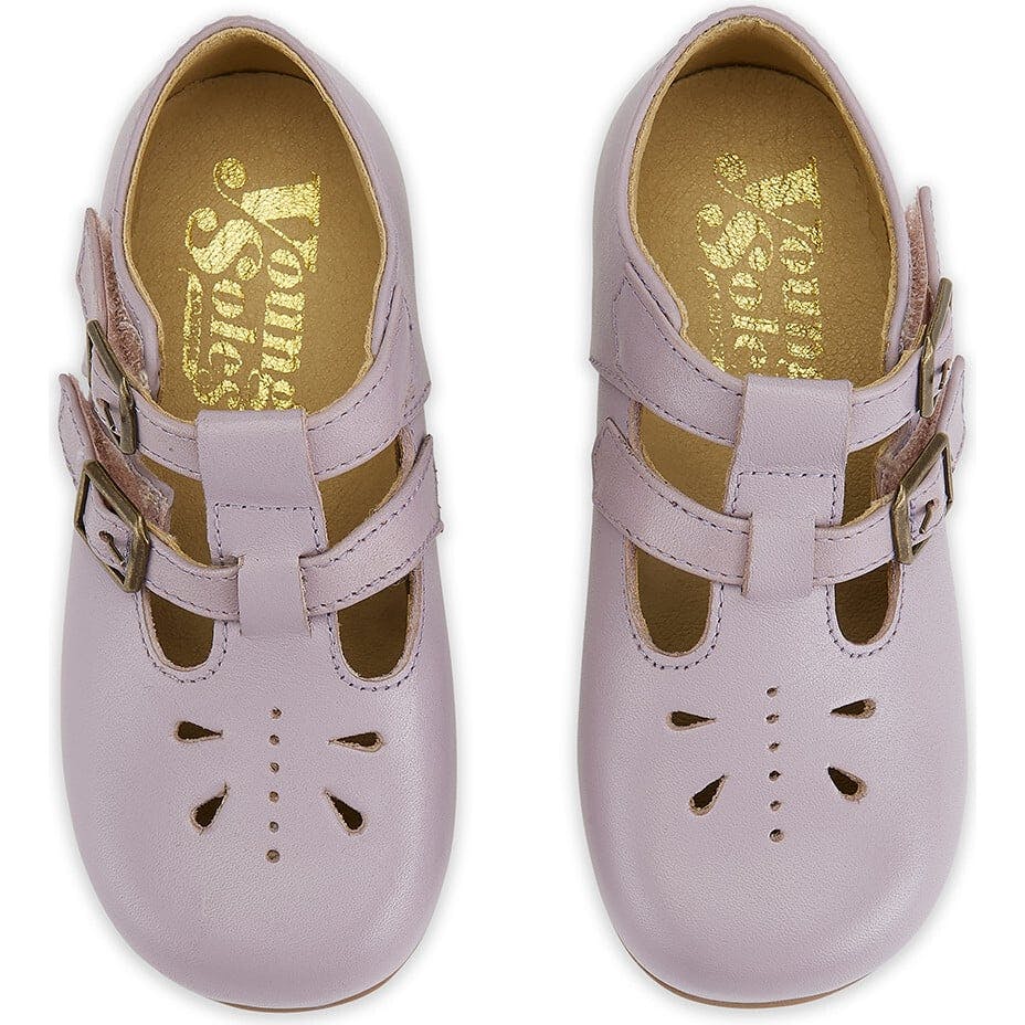 Lucy Velcro T-Bar Shoe, Purple