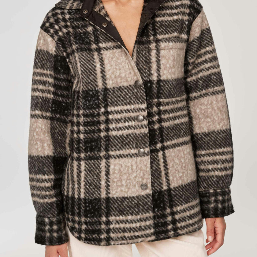 Faye Shirt | Fuzzy Plaid
