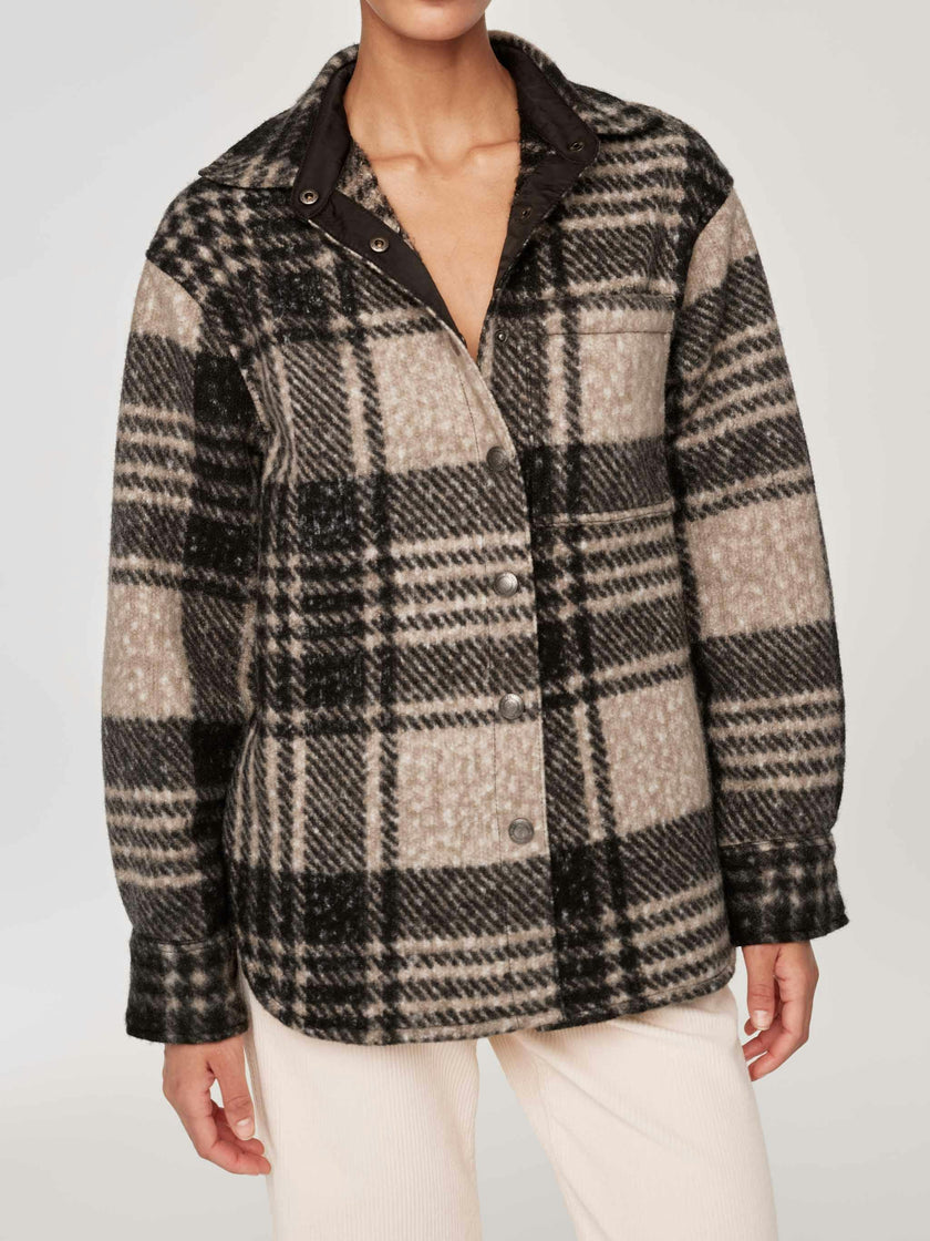 Faye Shirt | Fuzzy Plaid