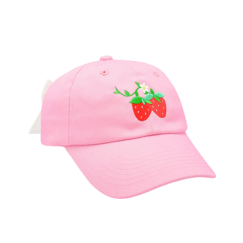 Strawberry Bow Baseball Hat (Baby/Toddler, Youth)