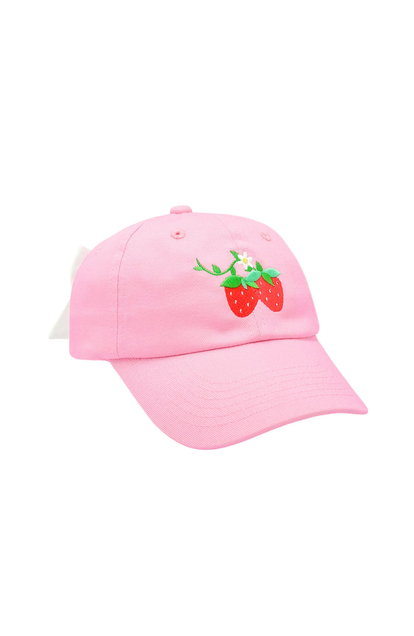 Strawberry Bow Baseball Hat (Baby/Toddler, Youth)