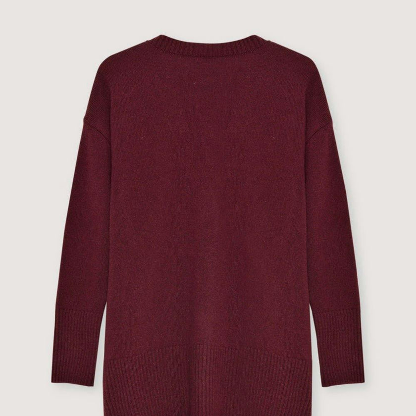 Agatha Woman Cardigan Plum Fantasy