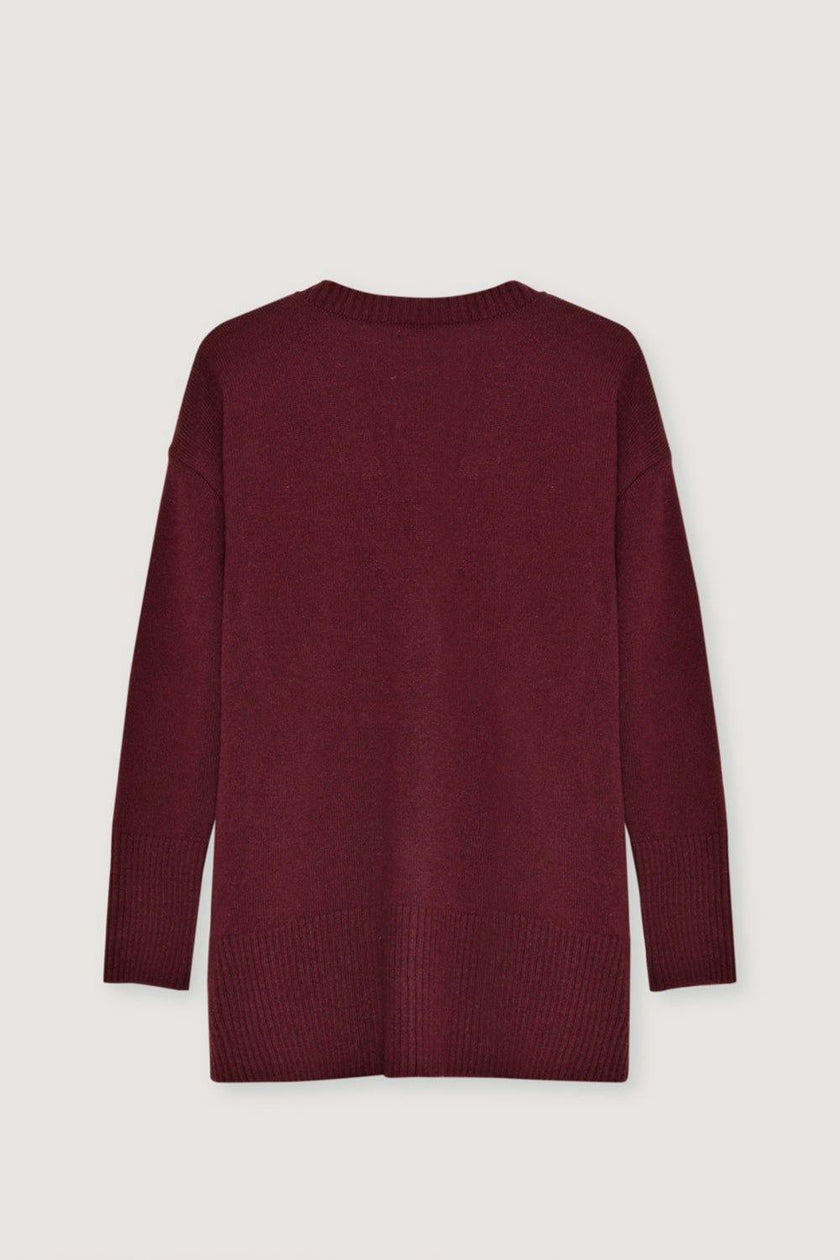 Agatha Woman Cardigan Plum Fantasy