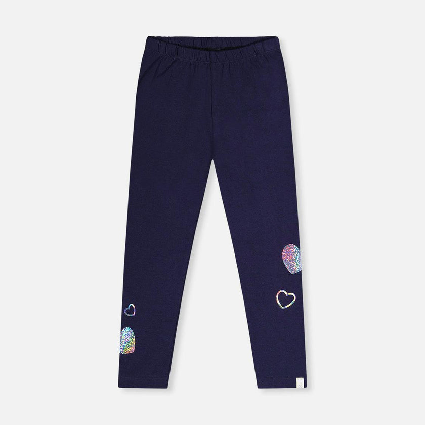 Organic Cotton Leggings Dark Blue