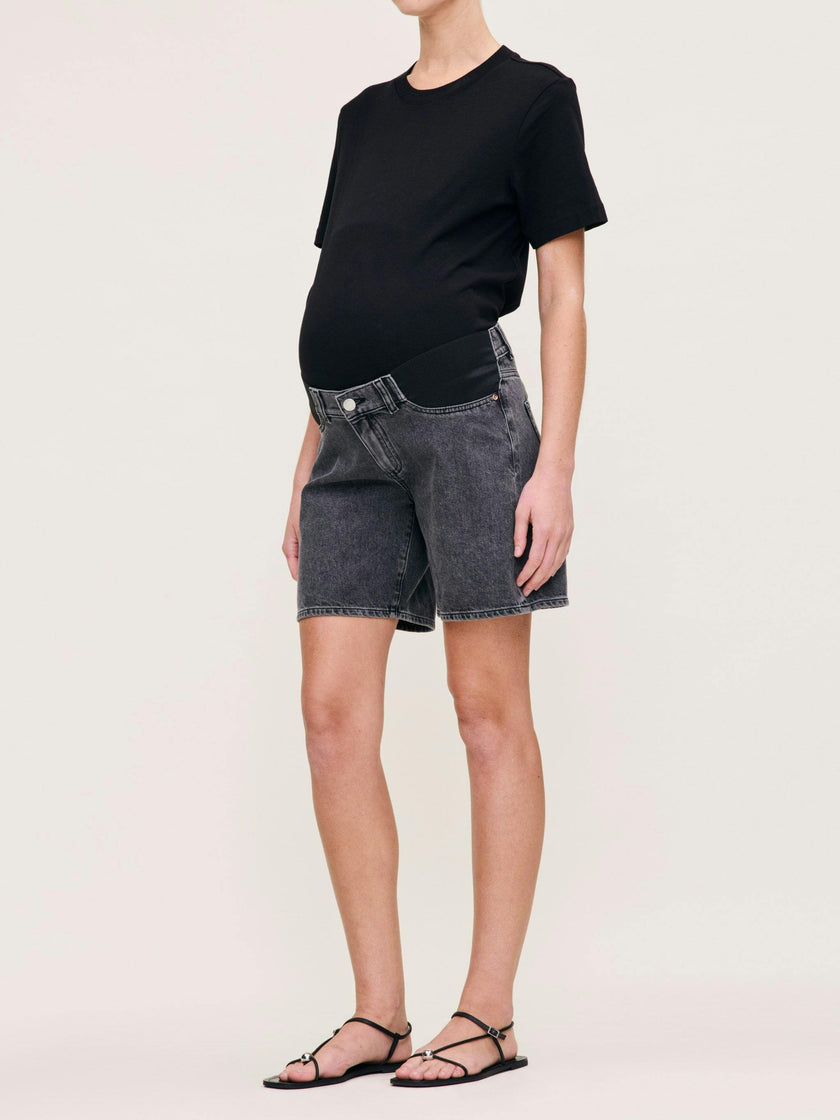 Taylor Jean Short Maternity Relaxed 7" | Nightshade