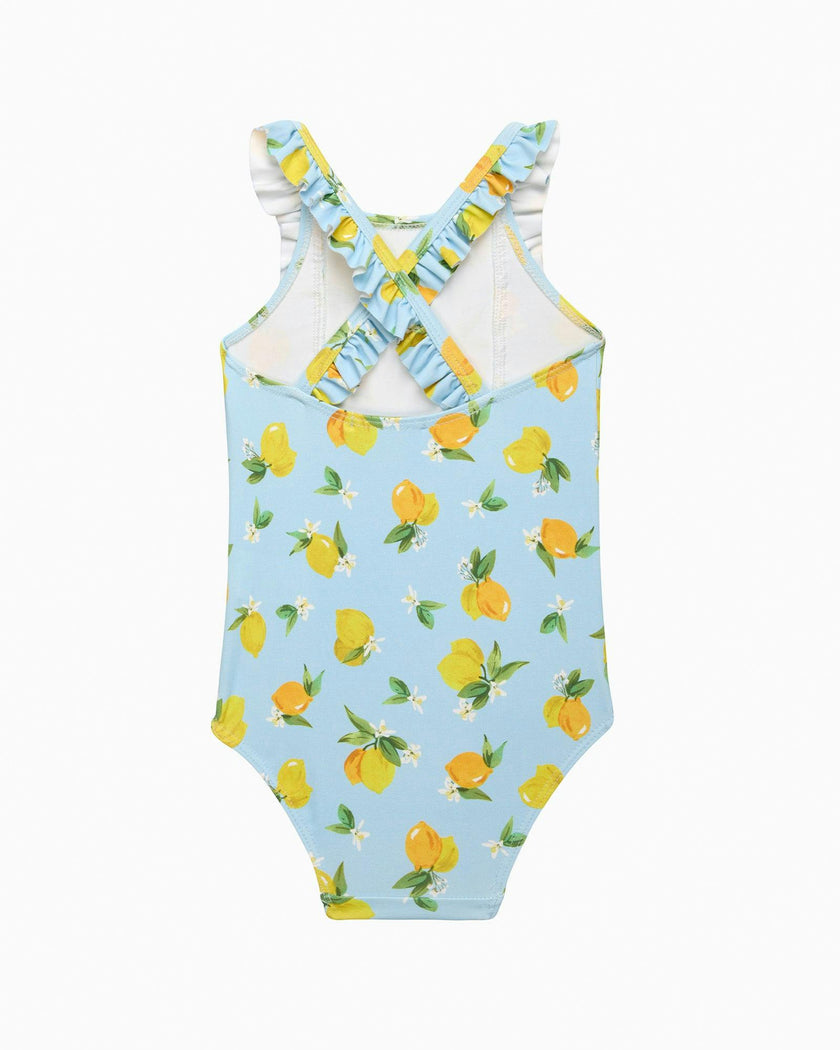 Baby Frill Swimsuit in Lemon