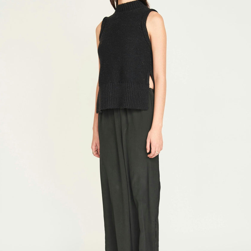 Baden Silk Pant in Black