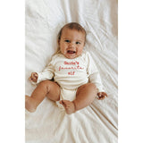 Santa's Favorite Elf Organic Baby Bodysuit Long Sleeve