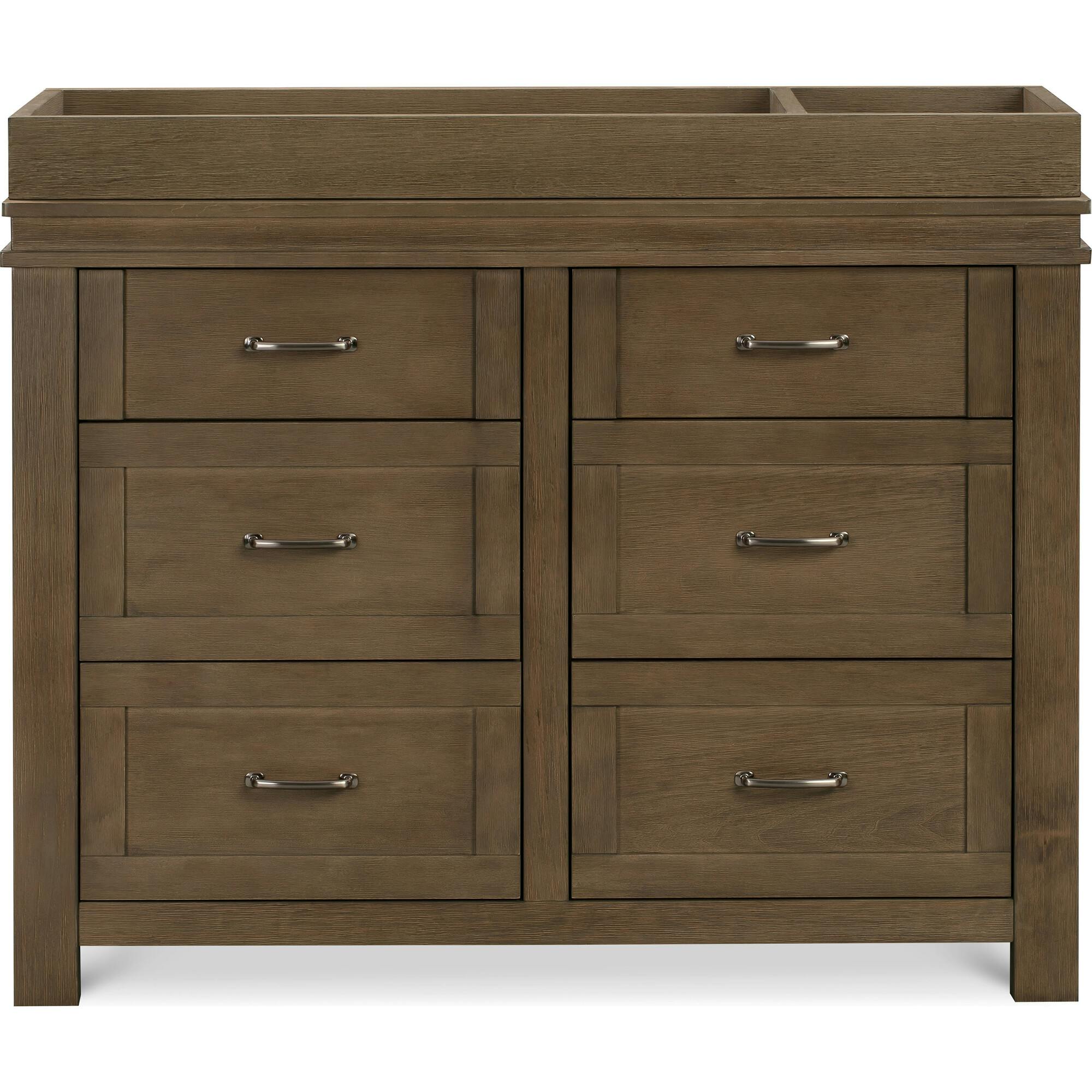 Wesley Farmhouse 6-Drawer Assembled Double Dresser