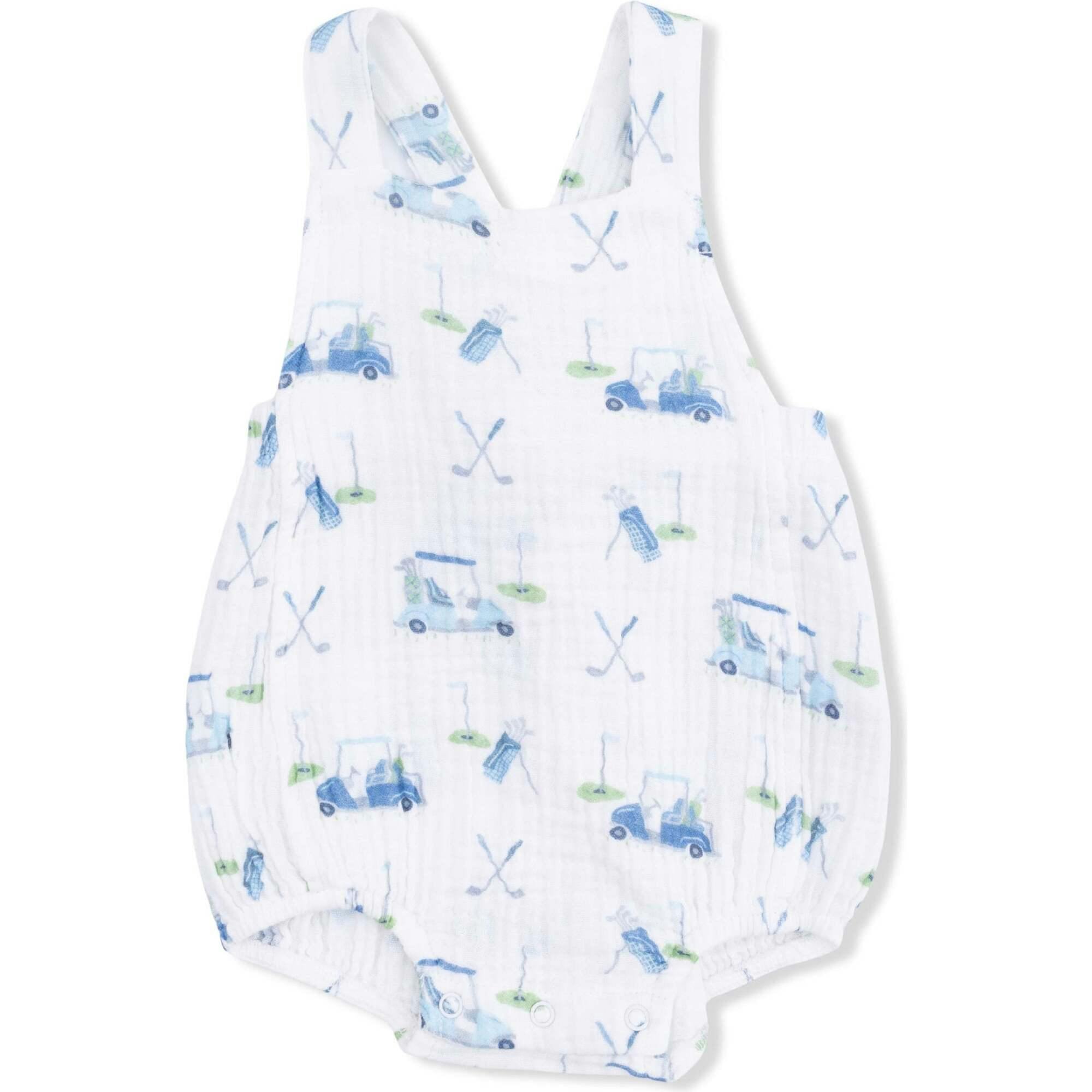 Baby Golf Carts Blue - Retro Sunsuit