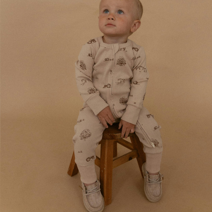 Organic 2-Way Zip Romper