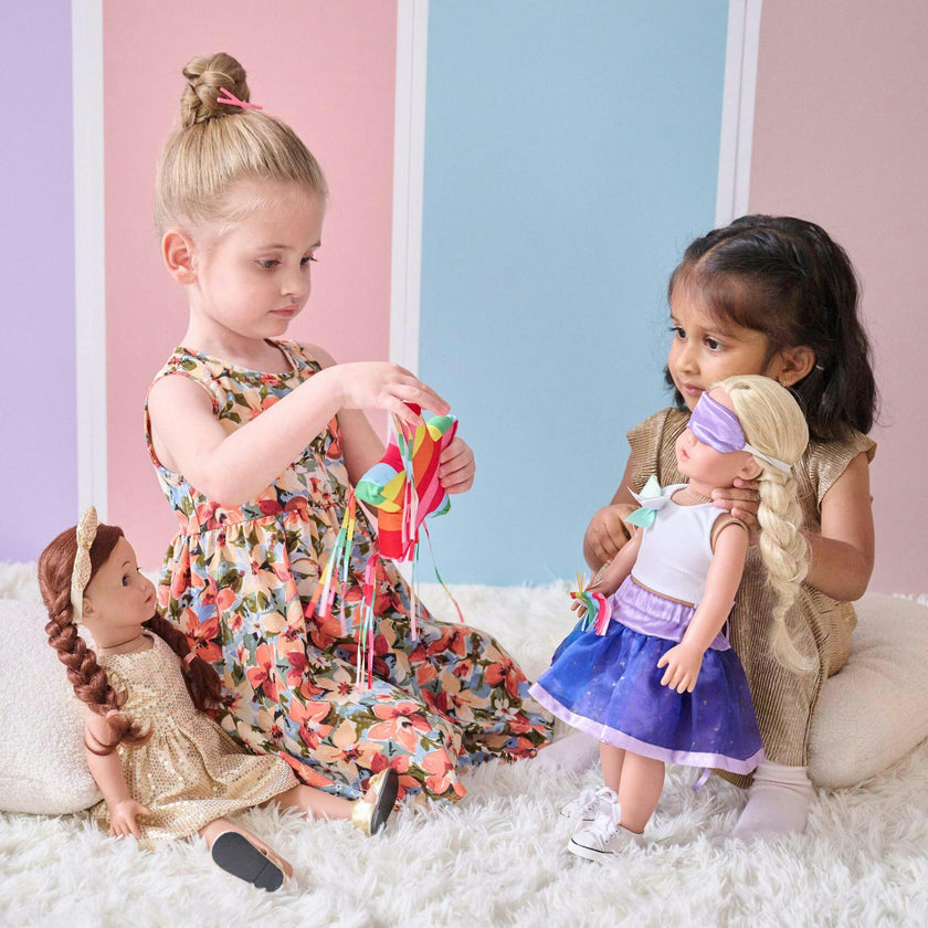 18'' Doll Piñata Birthday Party Outfit Set with Accessories