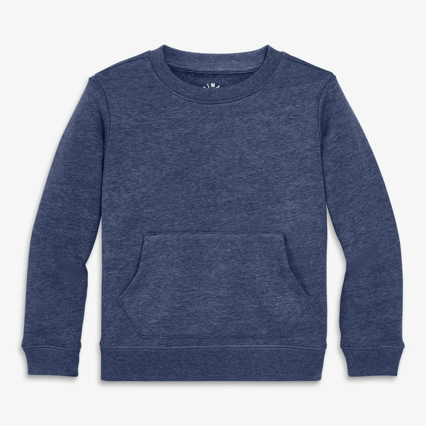 Kids cozy fleece crewneck sweatshirt