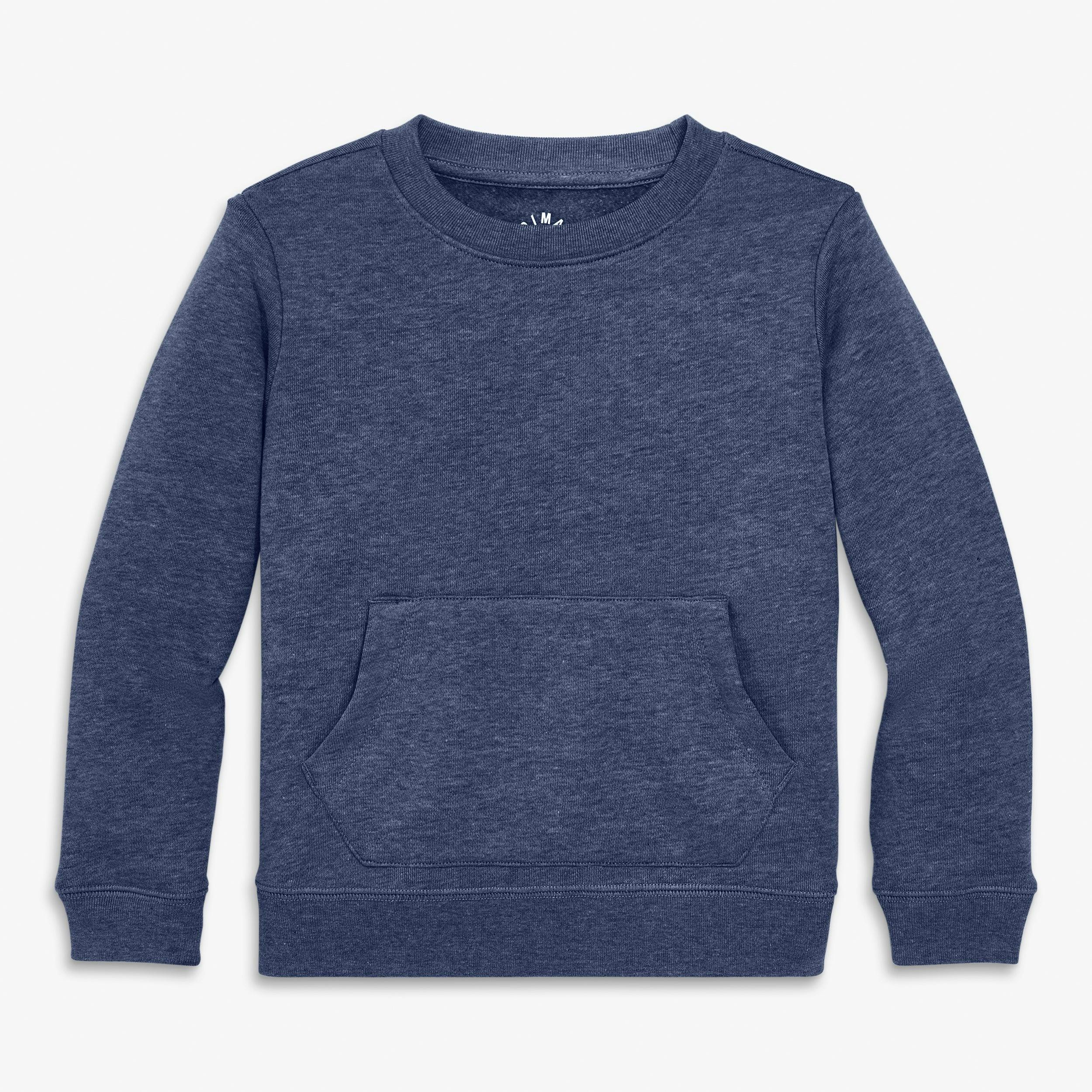 Kids cozy fleece crewneck sweatshirt