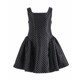 Black Vivienne Polka Dot Dress