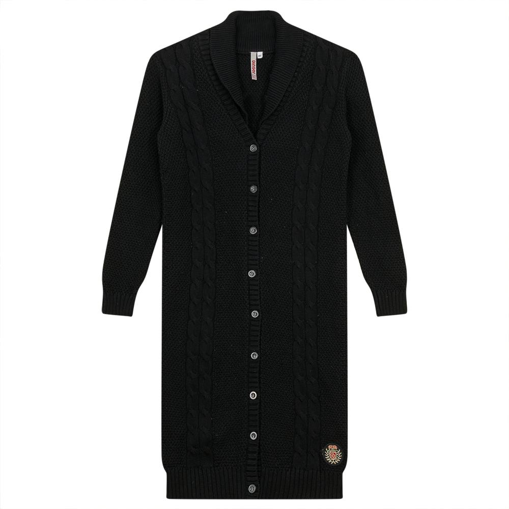 Cable Knit Long Cardigan