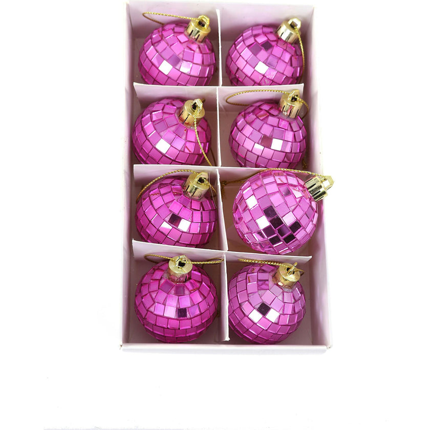 Tiny Pink Disco Ball Ornaments