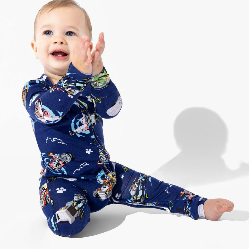 PAW Patrol: The Mighty Movie - Mighty Vehicles Bamboo Convertible Footie