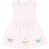 Seersucker Dress with Cupcakes