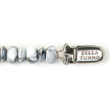 Black Marble Pacifier Clip