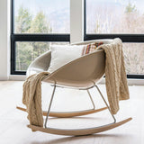 Textured Sustainable Knit Throw Blanket - Chunky Cable