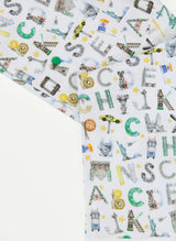 Children's Two Piece Organic Pajamas - NYC Alphabet Soup