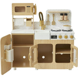 Little Chef Cyprus Medium Play Kitchen - Light Oak/White