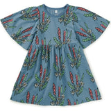 Sleeve Dress, Blue