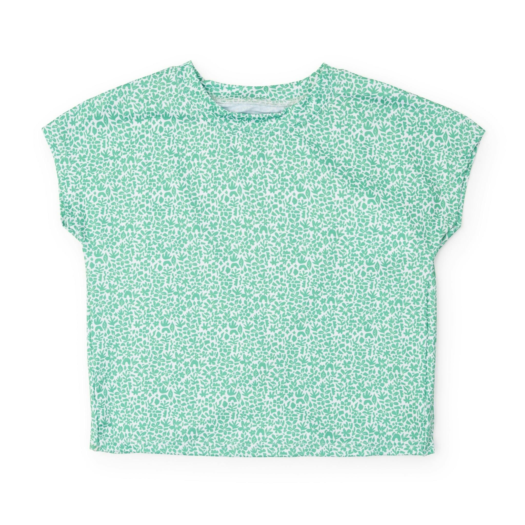 Sloane Girls' Short Sleeve Performance Top by LH Sport - Mod Meadow Classic Green