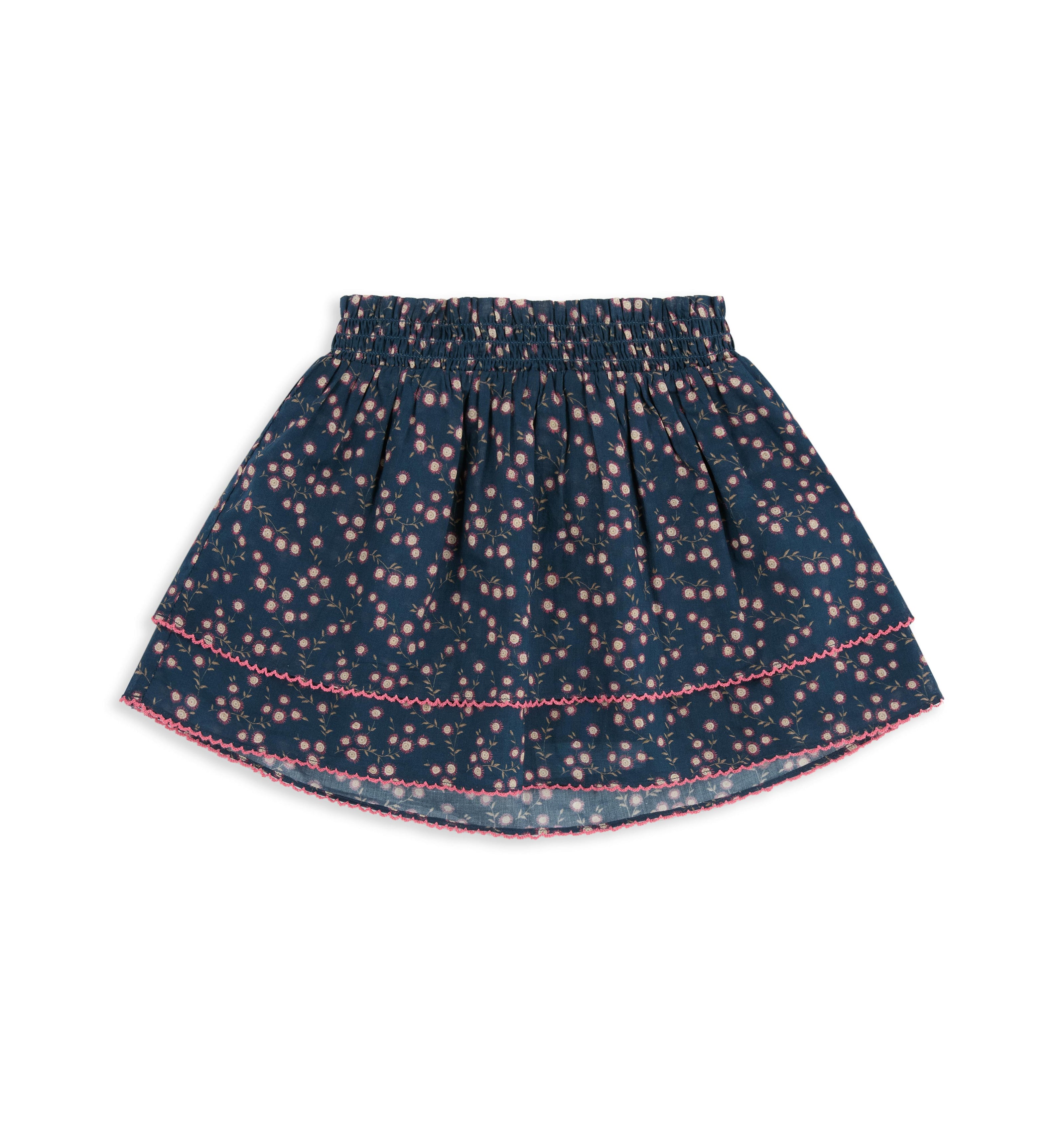 The Tiny Annabella Skirt -  Daisy Ditsy Toss Navy