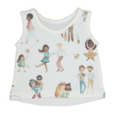Cream Humans Tank Top
