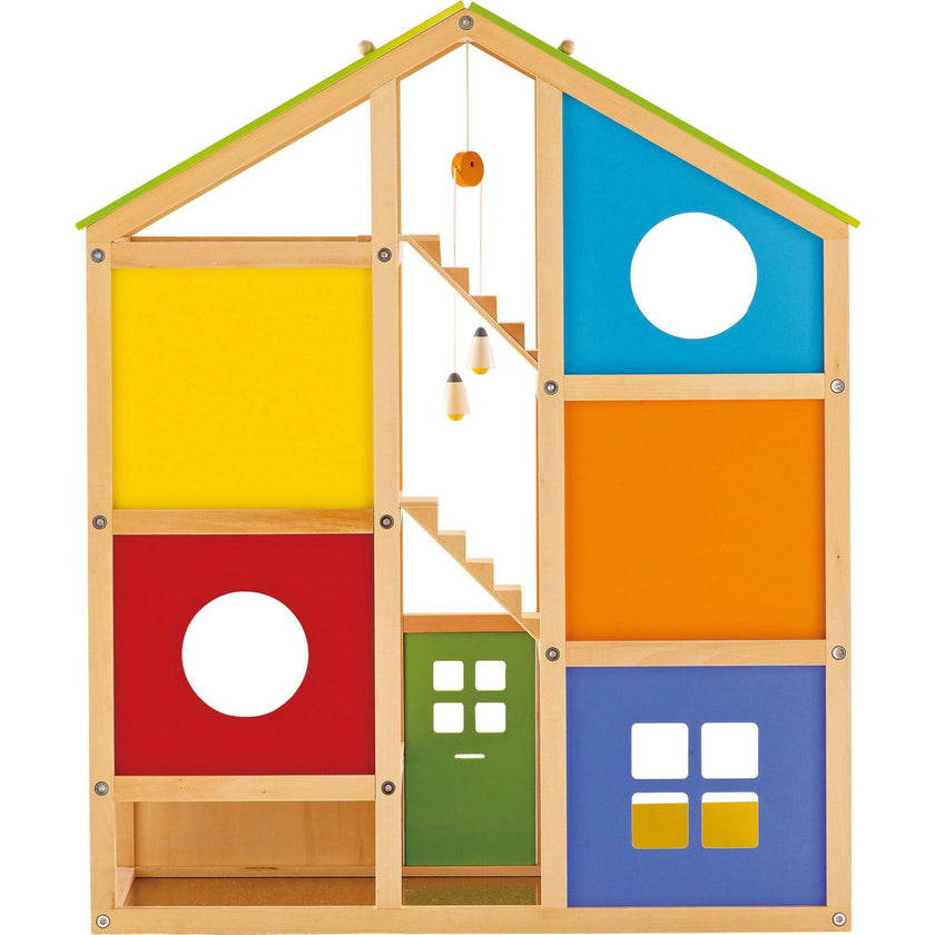 All Seasons Wooden Dollhouse - Kids Furnished Wooden Playset