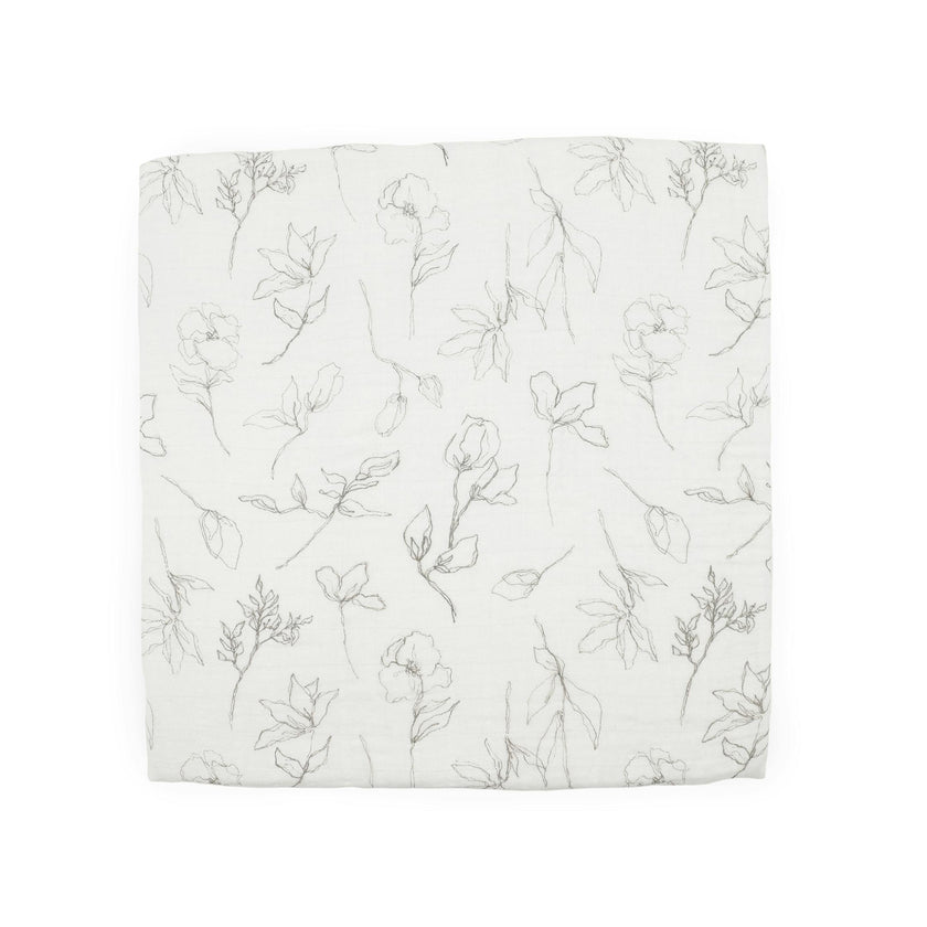 Organic Cotton Muslin Swaddle Blanket 2 Pack - Magnolia