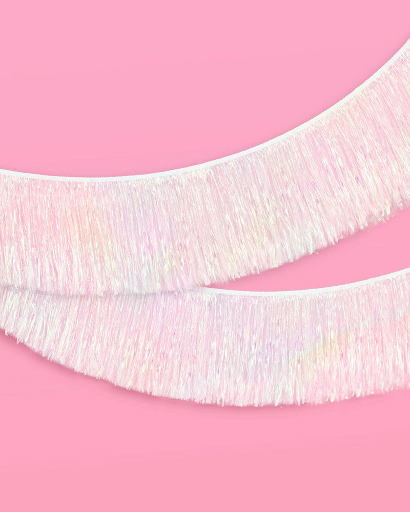 Iridescent Fringe - iridescent foil banner
