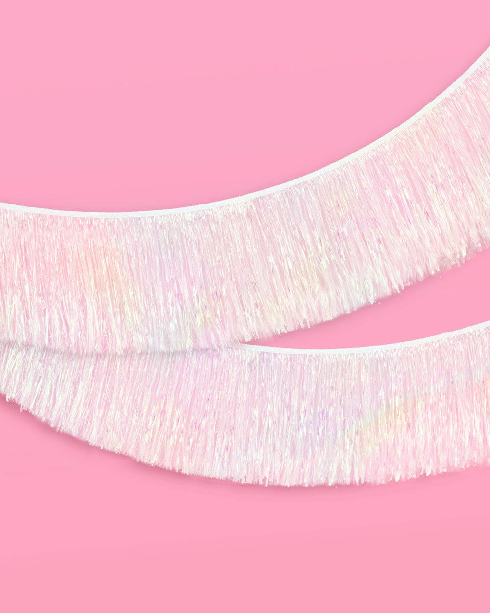 Iridescent Fringe - iridescent foil banner