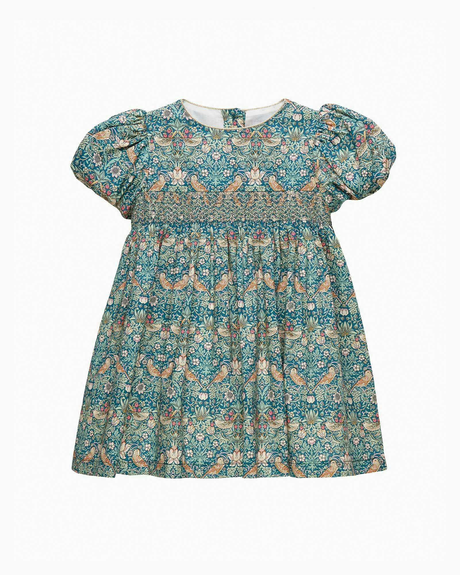 Baby Party Dress in Strawberry Thief