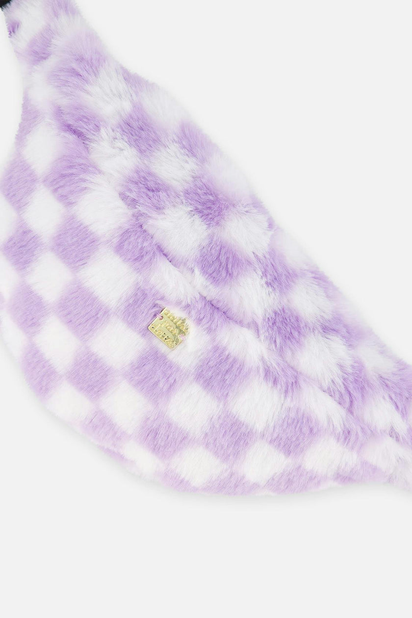 Fanny Bag Lilac and White Tiles