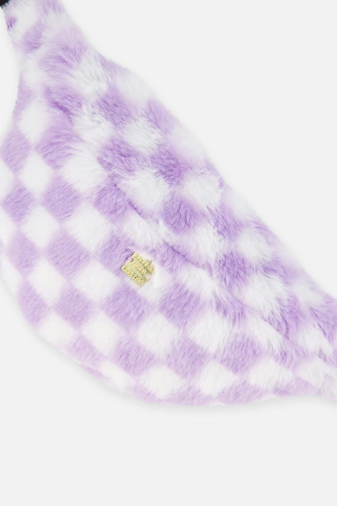 Fanny Bag Lilac and White Tiles