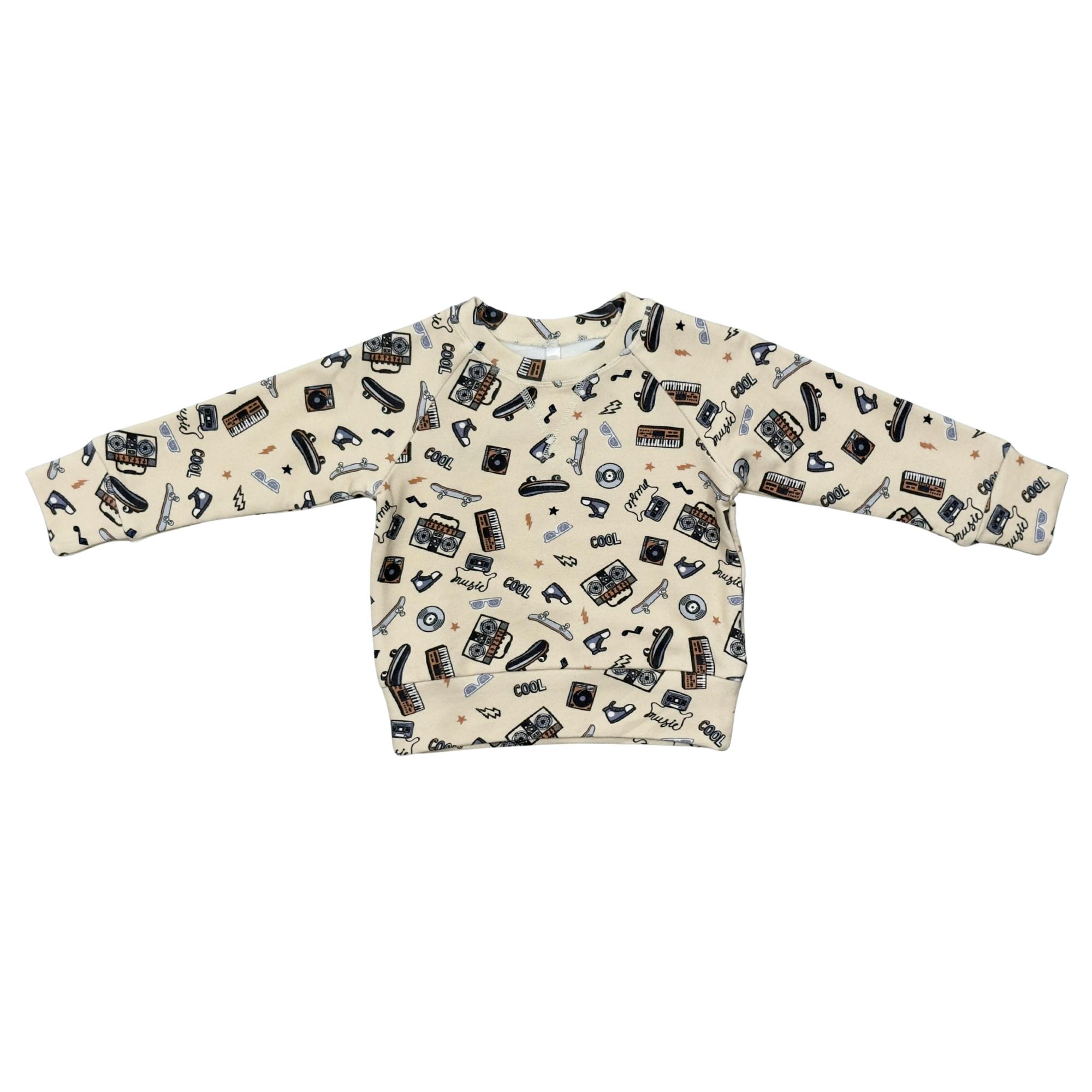 Boys Raglan Sweatshirt in Retro Skater