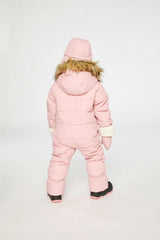 Baby Snug One Piece Snowsuit Adapted For Car Seats Pale Dusty Pink