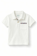 Archie Polo - Off White & Plaid