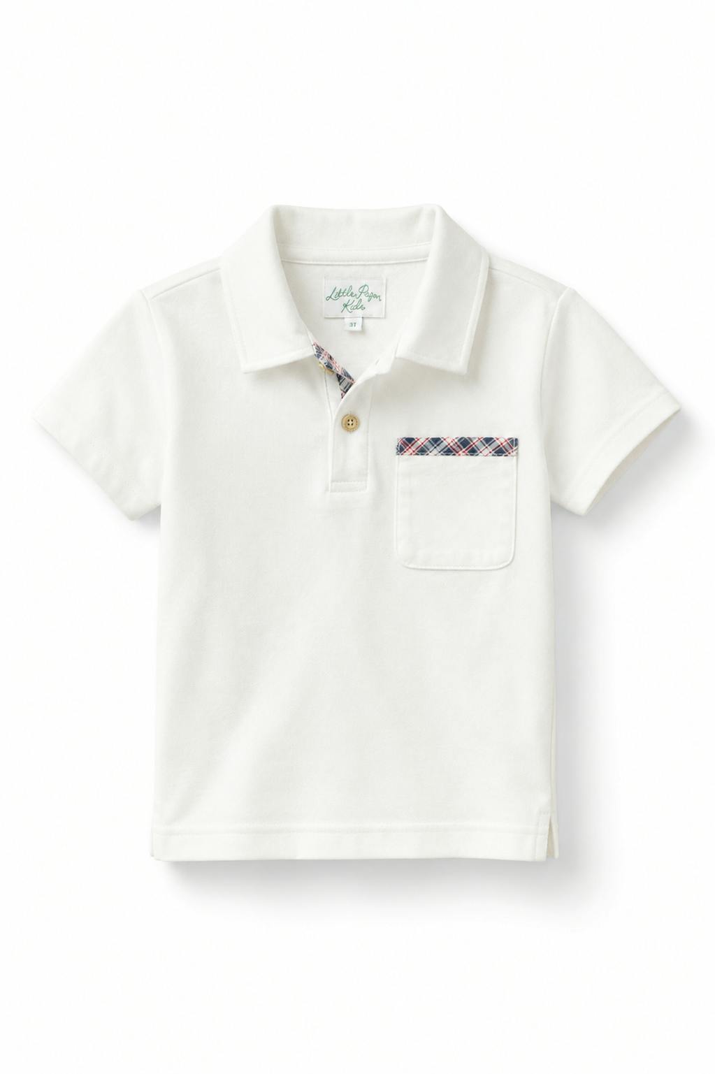 Archie Polo - Off White & Plaid