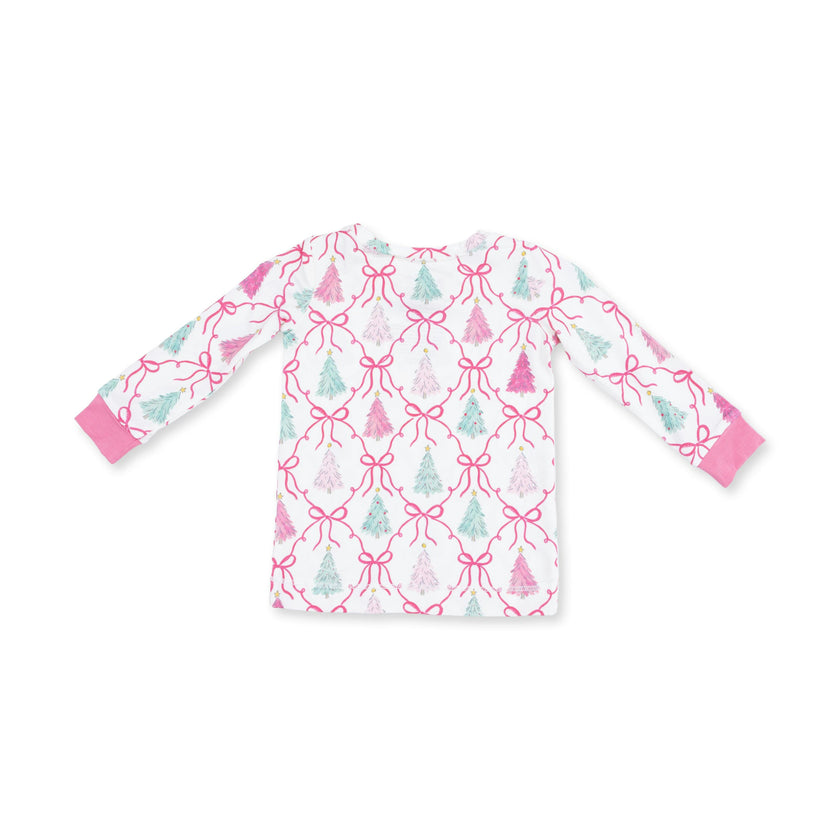 Bow Trellis Tree - Long Sleeve Loungewear Set
