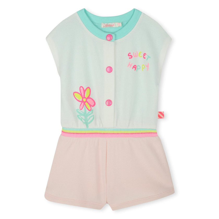 Multicolor Short Cotton Romper
