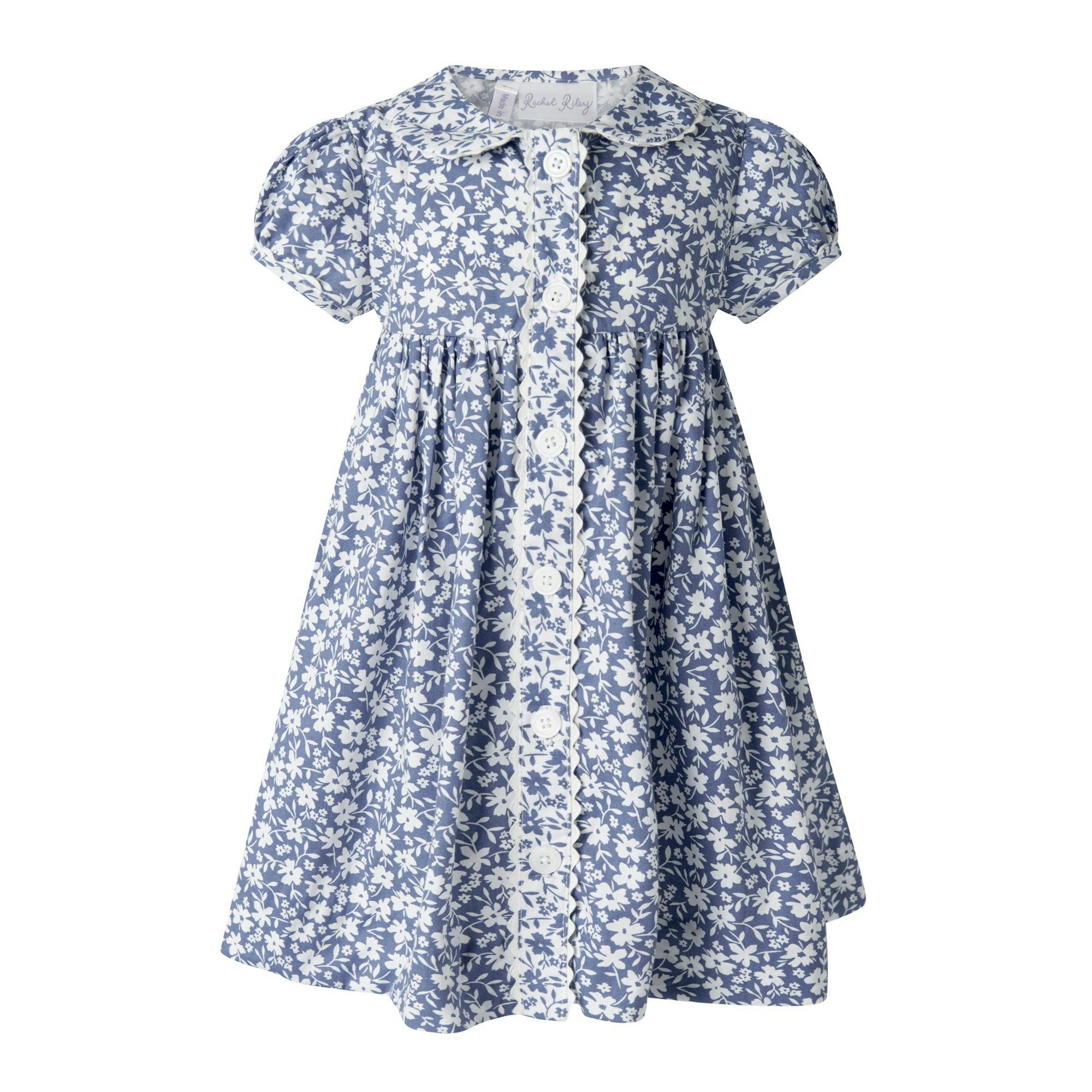 Floral Button Front Dress and Bloomers