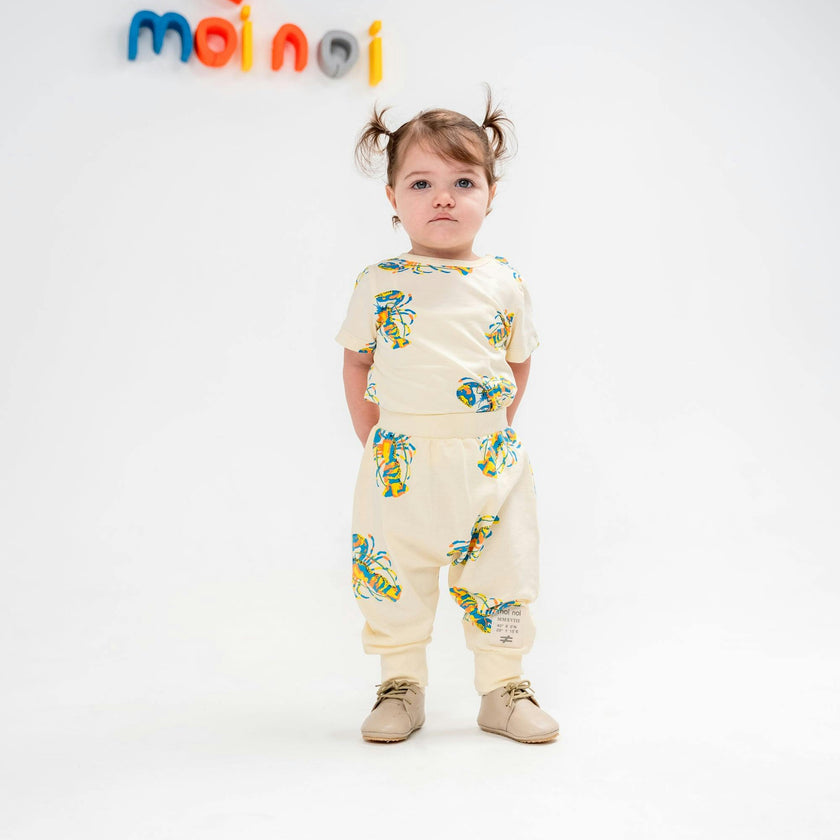 Yellow Sand Castle Graphic Babysuit Outfit