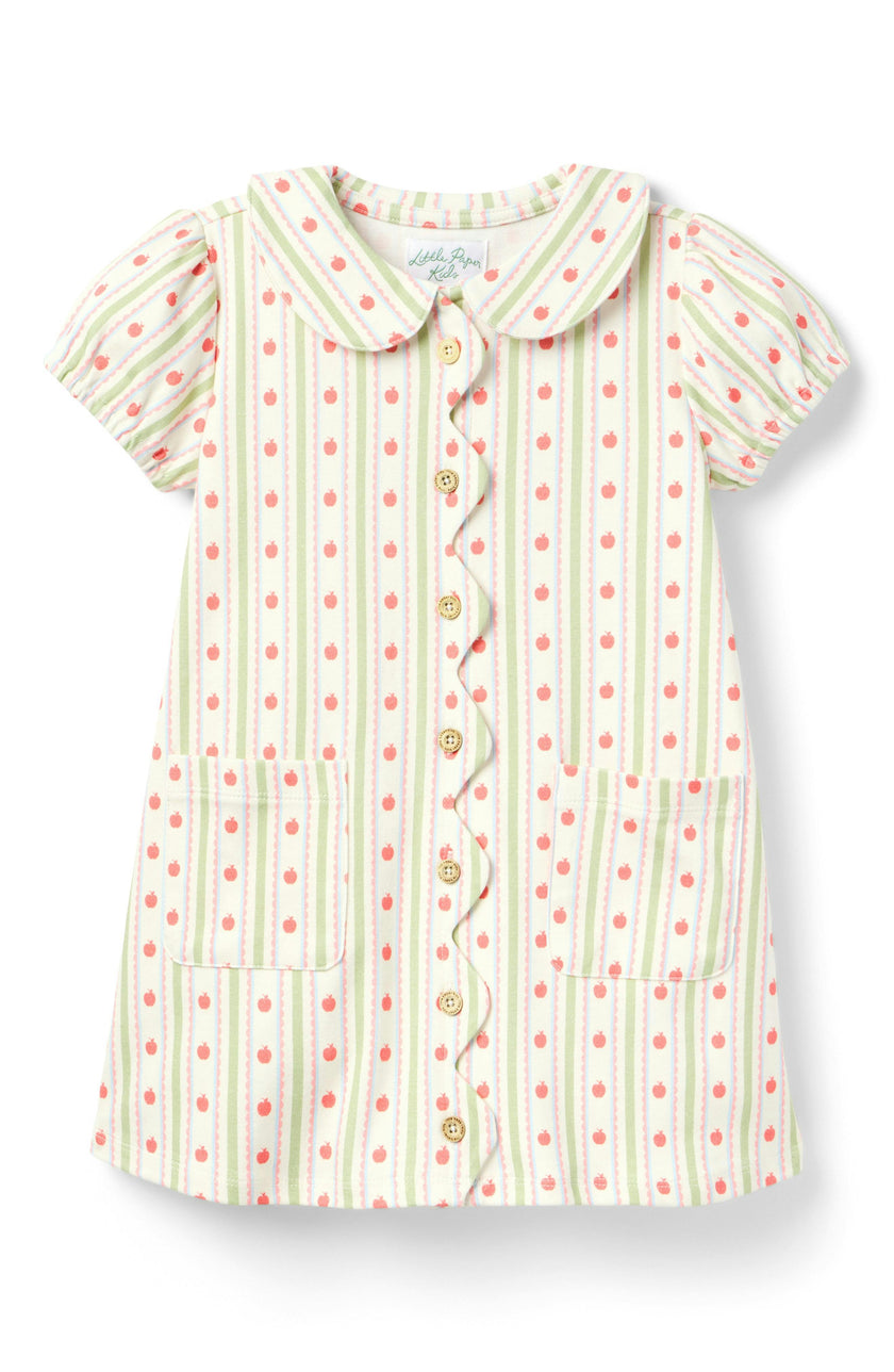 Maeva Dress - Apple Stripe
