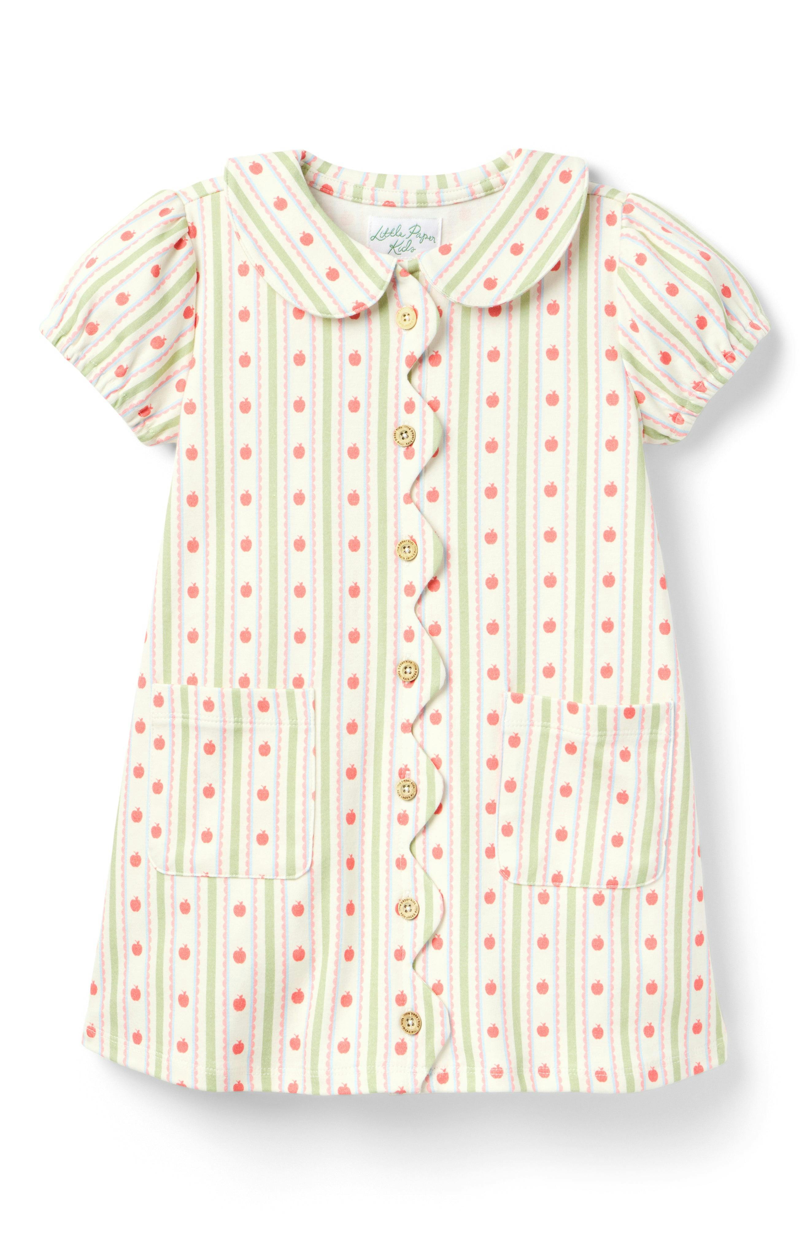 Maeva Dress - Apple Stripe