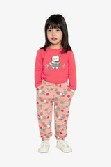 Organic Cotton Long Sleeve T-Shirt Coral Pink
